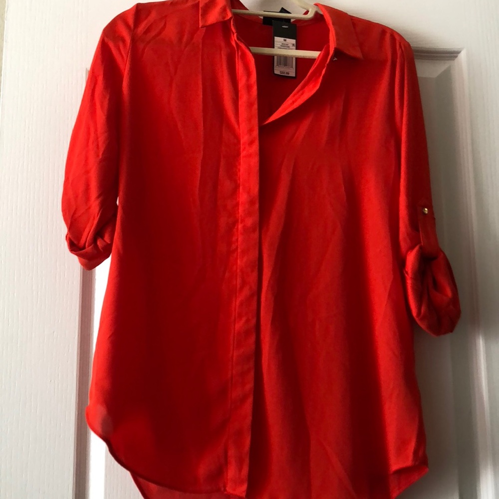 Orange blouse